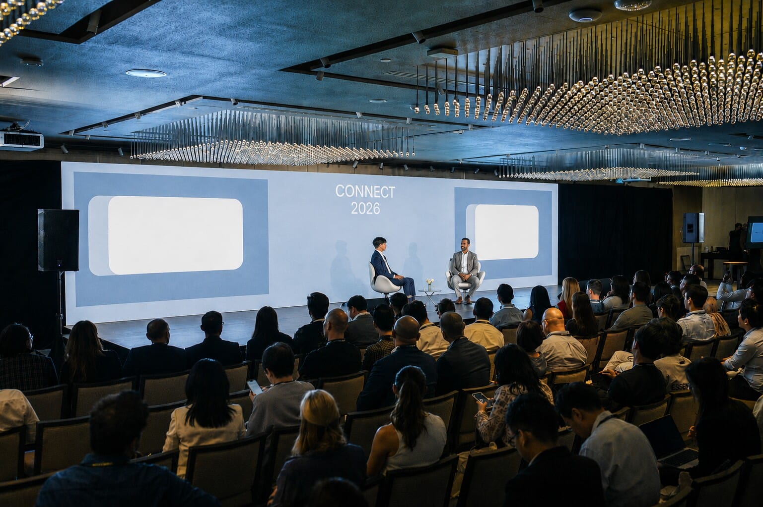 Conference audience at a corporate event